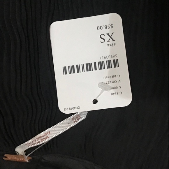 Free People XS Lana Wrap Top Black Sheer/unlined - Picture 9 of 16